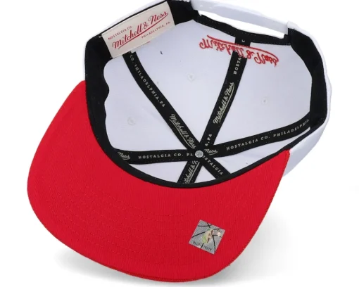 Snapback-Mitchell & Ness Chicago Bulls Core Basics White/red Snapback -