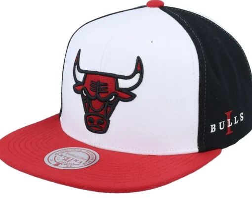 Best Mitchell & Ness Chicago Bulls Core I White/Black/Red Snapback -