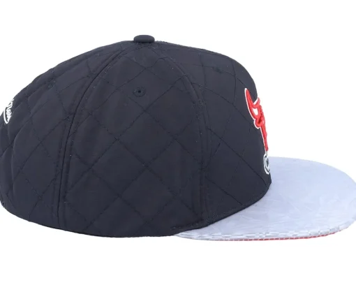 Snapback-Mitchell & Ness Chicago Bulls Diamond Base Hwc Black Snapback -