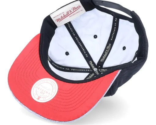 Snapback-Mitchell & Ness Chicago Bulls Diamond Base Hwc Black Snapback -