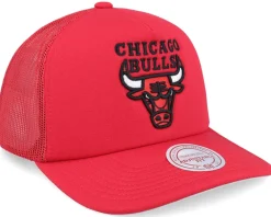 Trucker-Mitchell & Ness Chicago Bulls Evergreen Red Trucker -