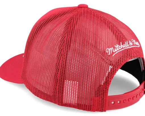 Trucker-Mitchell & Ness Chicago Bulls Evergreen Red Trucker -