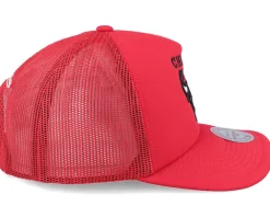 Trucker-Mitchell & Ness Chicago Bulls Evergreen Red Trucker -
