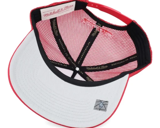Trucker-Mitchell & Ness Chicago Bulls Evergreen Red Trucker -