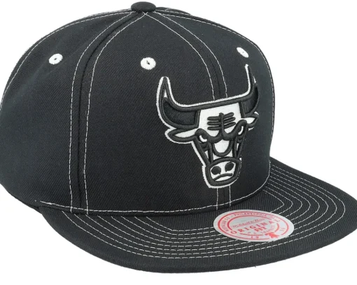 Snapback-Mitchell & Ness Chicago Bulls Glow Up Snapback - Black