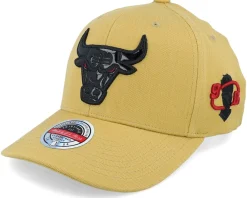 Adjustable-Mitchell & Ness Chicago Bulls Hatstore Exclusive x Champion Logo Beige Adjustable -