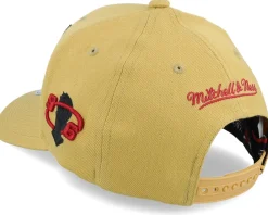Adjustable-Mitchell & Ness Chicago Bulls Hatstore Exclusive x Champion Logo Beige Adjustable -