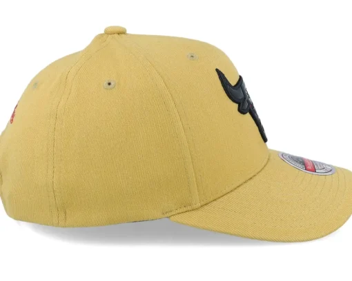 Adjustable-Mitchell & Ness Chicago Bulls Hatstore Exclusive x Champion Logo Beige Adjustable -