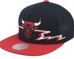Snapback-Mitchell & Ness Chicago Bulls Life Line Black/Red Snapback -