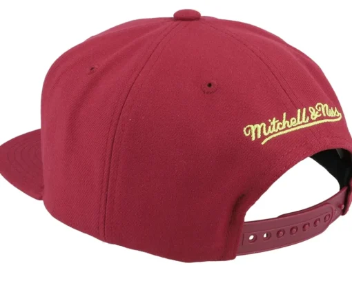 Best Mitchell & Ness Chicago Bulls Merlot Shine Maroon Snapback -