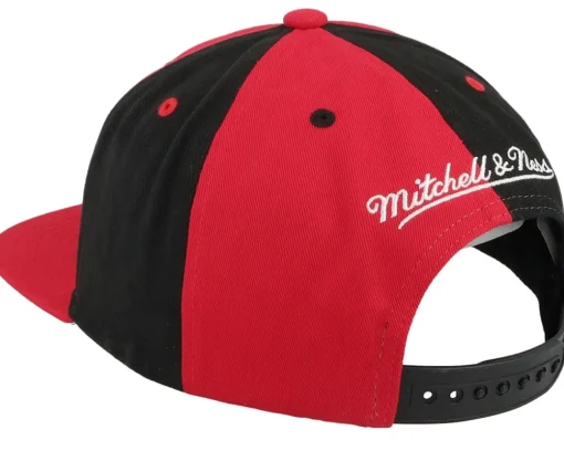 Snapback-Mitchell & Ness Chicago Bulls Pinwheel Of Fortune /Black Snapback - Red