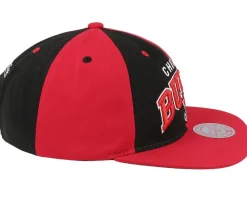 Snapback-Mitchell & Ness Chicago Bulls Pinwheel Of Fortune /Black Snapback - Red