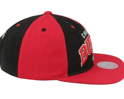 Snapback-Mitchell & Ness Chicago Bulls Pinwheel Of Fortune /Black Snapback - Red
