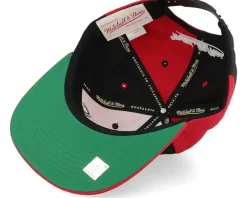 Snapback-Mitchell & Ness Chicago Bulls Pinwheel Of Fortune /Black Snapback - Red