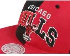 Snapback-Mitchell & Ness Chicago Bulls Pinwheel Of Fortune /Black Snapback - Red