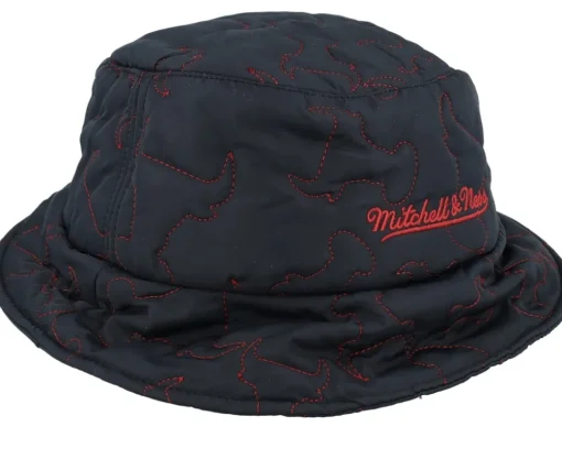 Buckets-Mitchell & Ness Chicago Bulls Quilted Hat Hwc Black Bucket -