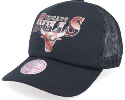 Best Mitchell & Ness Chicago Bulls Rock On Black Trucker -