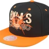 Best Mitchell & Ness Chicago Bulls Shattered /Orange Snapback - Black
