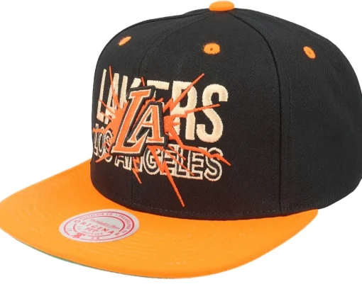 Best Mitchell & Ness Chicago Bulls Shattered /Orange Snapback - Black
