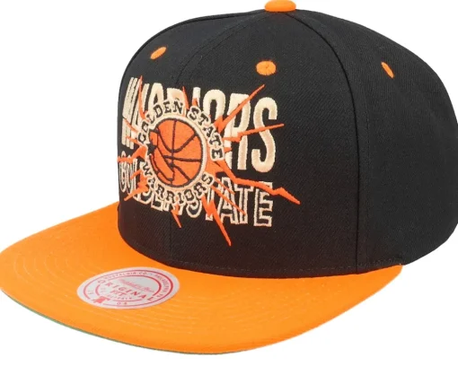 Best Mitchell & Ness Chicago Bulls Shattered /Orange Snapback - Black