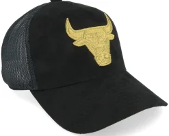 Trucker-Mitchell & Ness Chicago Bulls Suede Trucker - Black