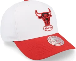 Adjustable-Mitchell & Ness Chicago Bulls Team 2 Tone 2.0 Pro /Red Adjustable - White