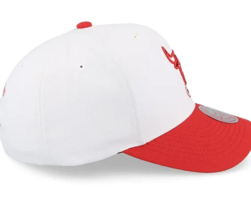 Adjustable-Mitchell & Ness Chicago Bulls Team 2 Tone 2.0 Pro /Red Adjustable - White