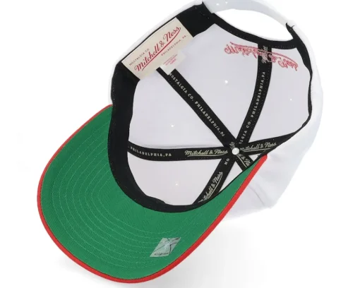 Adjustable-Mitchell & Ness Chicago Bulls Team 2 Tone 2.0 Pro /Red Adjustable - White