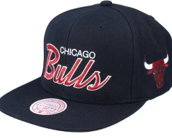 Snapback-Mitchell & Ness Chicago Bulls Team Script 2.0 Snapback - Black