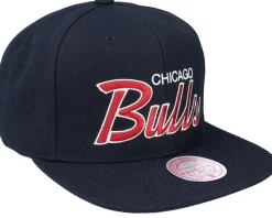 Snapback-Mitchell & Ness Chicago Bulls Team Script 2.0 Snapback - Black
