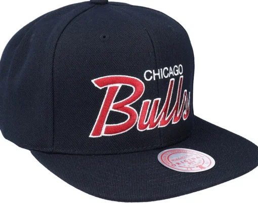 Snapback-Mitchell & Ness Chicago Bulls Team Script 2.0 Snapback - Black