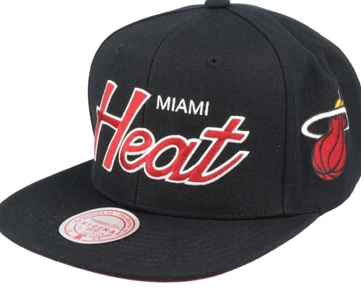 Snapback-Mitchell & Ness Chicago Bulls Team Script 2.0 Snapback - Black