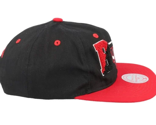 Snapback-Mitchell & Ness Chicago Bulls Varsity Letter /Red Snapback - Black