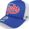 Trucker-47 Brand Chicago Cubs Foam Script Offside Royal Trucker - Blue