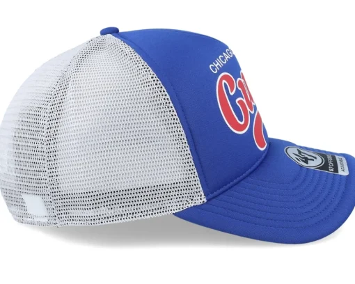 Trucker-47 Brand Chicago Cubs Foam Script Offside Royal Trucker - Blue