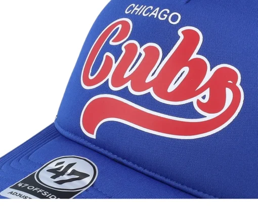 Trucker-47 Brand Chicago Cubs Foam Script Offside Royal Trucker - Blue