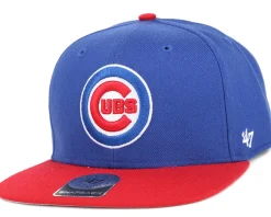 Snapback-47 Brand Chicago Cubs Sure Shot 2 Tone Blue/Red Snapback -