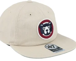 Best 47 Brand Chicago Cubs Wayback Captain Khaki Snapback - Beige