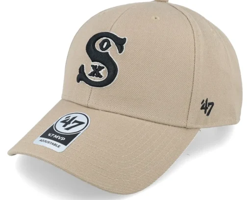 Adjustable-47 Brand Chicago White Sox Cooperstown Mvp Khaki Adjustable -