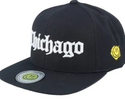 Snapback-Lucid Smile Chichago 3d Script Black Snapback -