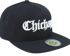 Snapback-Lucid Smile Chichago 3d Script Black Snapback -