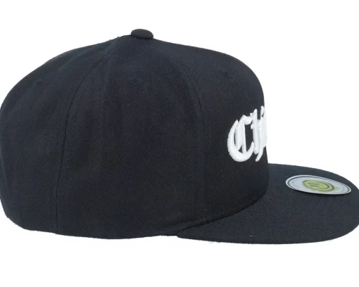 Snapback-Lucid Smile Chichago 3d Script Black Snapback -