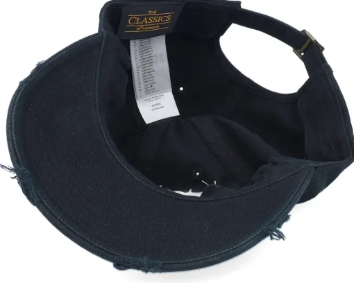 Discount Lucid Smile Chichago 3d Script Destroyed Black Dad Cap -