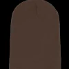 Long Beanies-Beechfield Chocolate Long Blank Beanie -