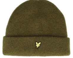 Outlet Lyle & Scott Chunky Beanie Olive Cuff - Green