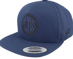 Motor-Alpinestars Circle Navy/Black Snapback - Blue