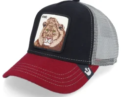 Trucker-Goorin Bros. Circwool Of Life Core Black/Grey/Red Trucker -