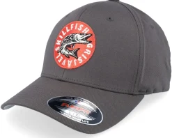 Flexfit-Skillfish Cirkel Grisjävel Wooly Combed Dark Grey Flexfit -