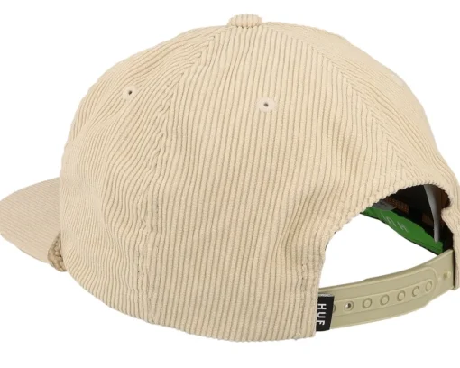 Clearance HUF City H Corduroy Natural Snapback -