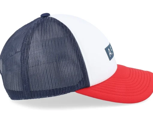 Clearance Alpinestars Clarified Foam Hat White/Navy/Red Trucker -